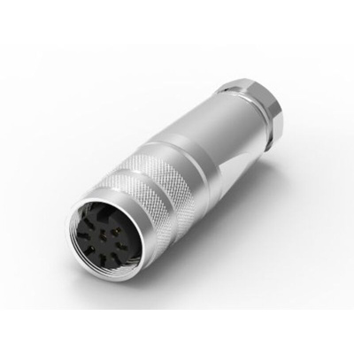 RS PRO 8 Pole M16 Din, 5A, 250 V IP67, Screw Lock, Female, Cable Mount