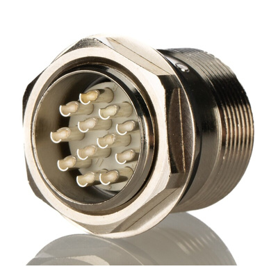 Lapp, R 12 Pole Din Socket, 7.5A, 1.5 kV IP65, Screw Lock, Female, Through Hole