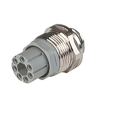 Hirschmann, NR 7 Pole M26 Din Socket, DIN 43651, 10A, 250 V ac/dc IP65, Female, Panel Mount
