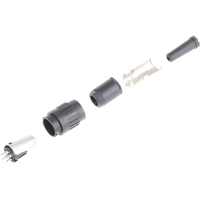 Amphenol, C 091 B 6 Pole M16 Din Socket, 5A, 300 V ac, Female, Cable Mount
