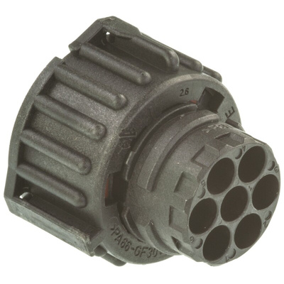 TE Connectivity 7 Pole Din Socket, DIN 72585 IP69K, Bayonet, Female, Cable Mount