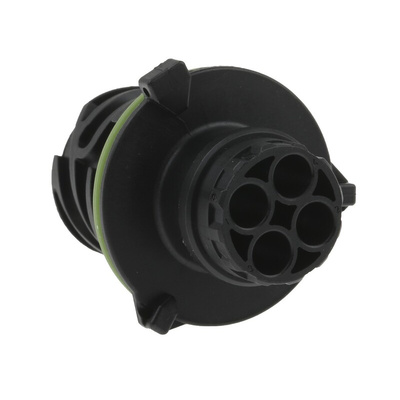 TE Connectivity 4 Pole Din Plug, Male, Panel Mount