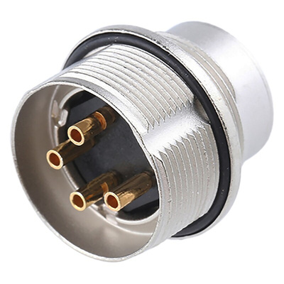 Lumberg 4 Pole Din Plug, DIN EN 60529, 5A, 250 V ac IP68, Male, Wall Mount
