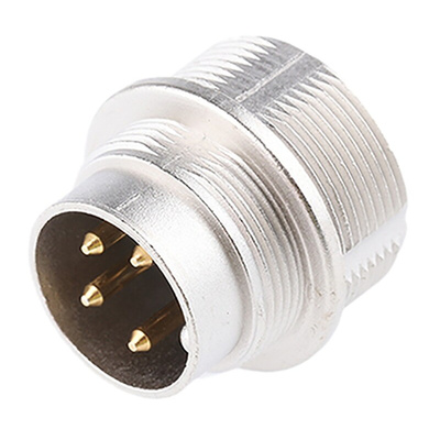 Lumberg 4 Pole Din Plug, DIN EN 60529, 5A, 250 V ac IP68, Male, Wall Mount