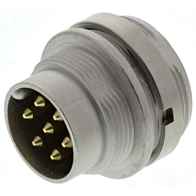 Lumberg 7 Pole Din Plug, DIN EN 60529, 5A, 250 V ac IP68, Male, Wall Mount