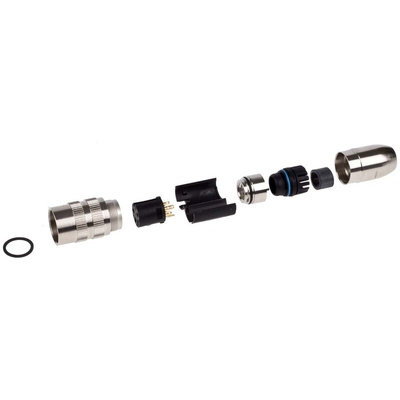 Lumberg 4 Pole Din Socket, DIN EN 60529, 5A, 250 V ac IP68, Female, Cable Mount