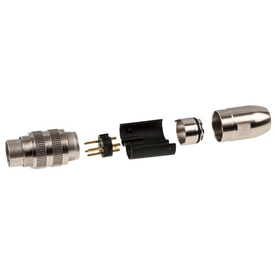 Lumberg 4 Pole Din Plug, DIN EN 60529, 5A, 250 V ac IP68, Screw On, Male, Cable Mount