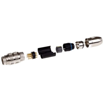 Lumberg 8 Pole Din Plug, DIN EN 60529, 5A, 60 V ac IP68, Male, Cable Mount