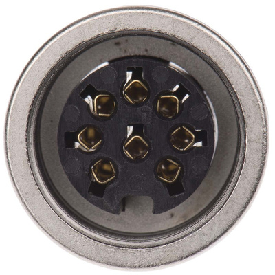 Lumberg, KFV 8 Pole M16 Din Socket, DIN EN 60529, 5A, 60 V ac IP40, Female, Panel Mount