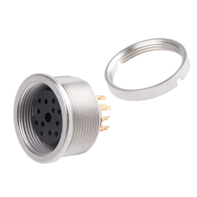 Lumberg 12 Pole Din Socket, DIN EN 60529, 5A, 60 V ac IP68, Female, Panel Mount