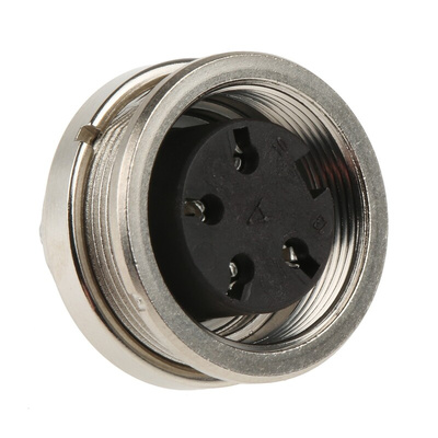 Amphenol Industrial, Signalmate C091 4 Pole M16 Din Socket, 5.0A, 300 V IP40, Screw On, Panel Mount