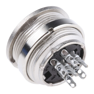 Amphenol, signalmate C091 6 Pole M16 Din Socket, 5.0A, 300 V IP40, Screw On, Panel Mount