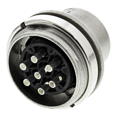 Amphenol Industrial, Signalmate C091 7 Pole M16 Din Plug, 5.0A, 300 V IP40, Screw On, Panel Mount