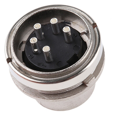 Amphenol, signalmate C091 5 Pole M16 Din Plug, 5.0A, 300 V IP40, Screw On, Panel Mount