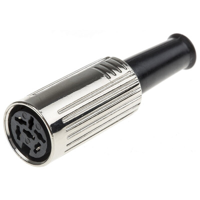 RS PRO 6 Pole Din Socket, DIN 45322, 4A, 60 V ac, Female, Cable Mount