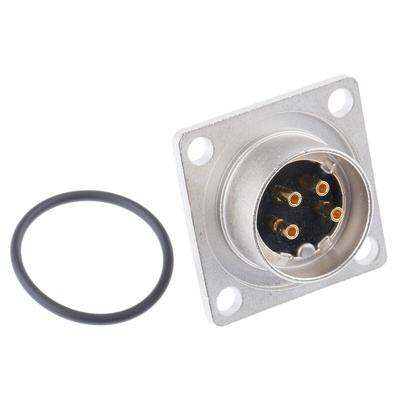 Lumberg 4 Pole Din Plug, 5A, 250 V ac IP68, Male, Panel Mount