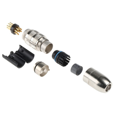 Lumberg 8 Pole Din Plug, DIN EN 60529, 5A, 60 V ac IP68, Male, Cable Mount