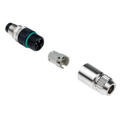HARTING, HARAX 3 Pole M8, Standard Din Plug, Screw On, Male, Panel Mount