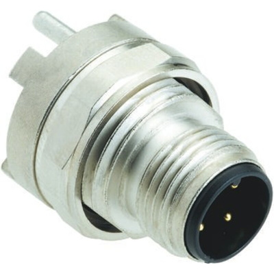 Harting 4 Pole Din Plug, Male, Panel Mount