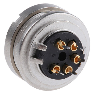 Lumberg, KGR 5 Pole M16 Din Socket, DIN EN 60529, 5A, 250 V ac IP40, Female, Panel Mount