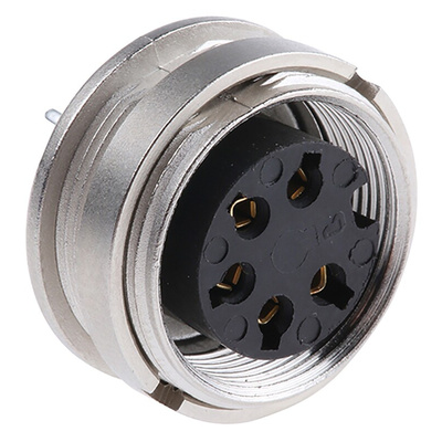 Lumberg, KGR 5 Pole M16 Din Socket, DIN EN 60529, 5A, 250 V ac IP40, Female, Panel Mount