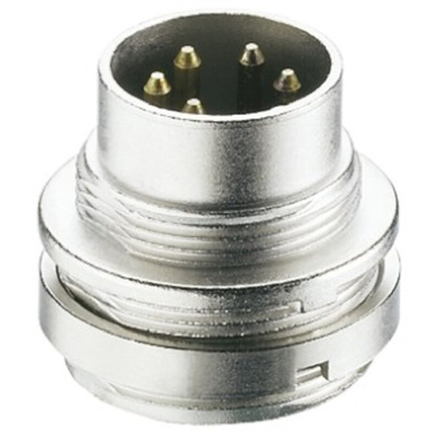 Lumberg, SFV 5 Pole M16 Din Plug, DIN EN 60529, 5A, 250 V ac IP40, Male, Panel Mount