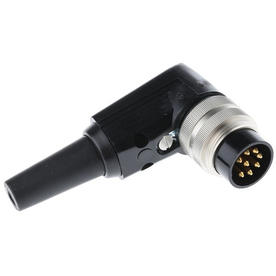Lumberg, WSV 8 Pole Right Angle M16 Din Plug, DIN EN 60529, 5A, 60 V ac IP40, Male, Cable Mount