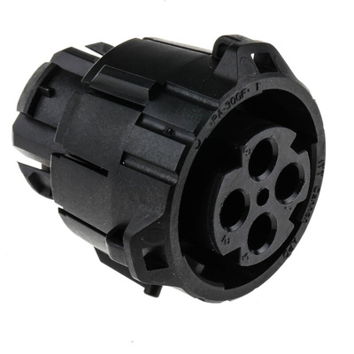 ITT Cannon, APD 4 Pole Din Plug, DIN 72585, 48 V dc IP67, IP69K, Male, Cable Mount