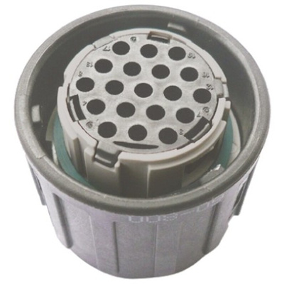 ITT Cannon, APD 19 Pole Din Plug, DIN 72585, 48 V dc IP67, IP69K, Male, Cable Mount
