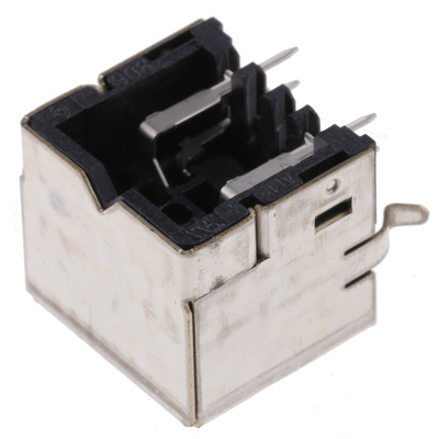 TE Connectivity 4 Pole Right Angle Miniature Din Socket, Female, Through Hole