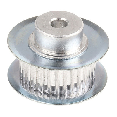 RS PRO Timing Belt Pulley, Aluminium, Zinc Plated Steel 6.35mm Belt Width x 2.032mm Pitch, 30 Tooth