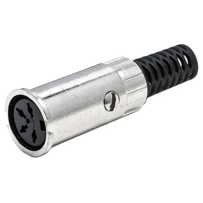 RS PRO 4 Pole Din Socket, 2A, 100 V ac, Twist Lock, Female, Cable Mount