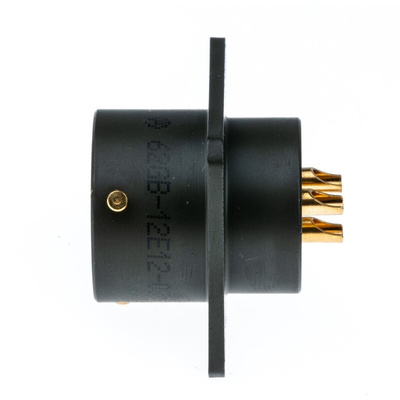 Amphenol Limited, 62GB 3 Way Box Mount MIL Spec Circular Connector Receptacle, Socket Contacts,Shell Size 12, Bayonet