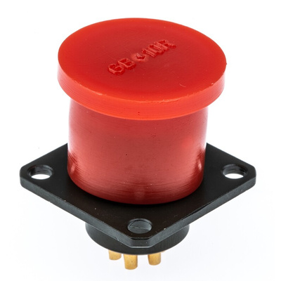 Amphenol Limited, 62GB 6 Way Box Mount MIL Spec Circular Connector Receptacle, Pin Contacts,Shell Size 10, Bayonet
