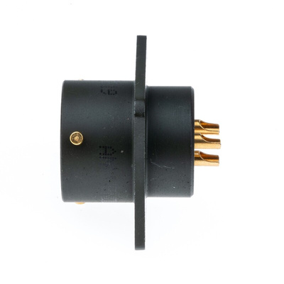 Amphenol Limited, 62GB 3 Way Box Mount MIL Spec Circular Connector Receptacle, Pin Contacts,Shell Size 12, Bayonet