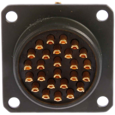 Amphenol Limited, 62GB 26 Way Box Mount MIL Spec Circular Connector Receptacle, Pin Contacts,Shell Size 16, Bayonet