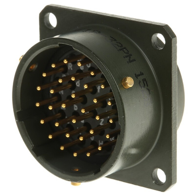 Amphenol Limited, 62GB 32 Way Box Mount MIL Spec Circular Connector Receptacle, Pin Contacts,Shell Size 18, Bayonet