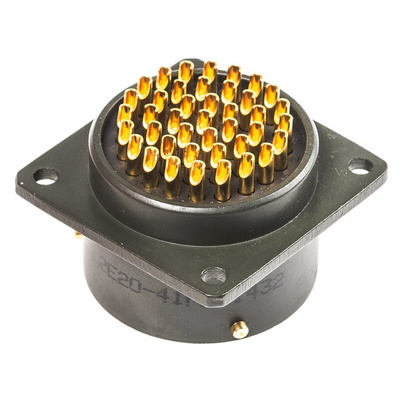 Amphenol Limited, 62GB 41 Way Box Mount MIL Spec Circular Connector Receptacle, Pin Contacts,Shell Size 20, Bayonet