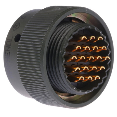 Amphenol Limited, 62GB 19 Way Cable Mount MIL Spec Circular Connector Plug, Pin Contacts,Shell Size 14, Bayonet