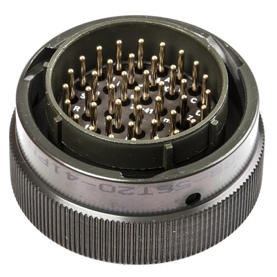 Amphenol Limited, 62GB 41 Way Cable Mount MIL Spec Circular Connector Plug, Pin Contacts,Shell Size 20, Bayonet
