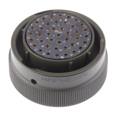 Amphenol Limited, 62GB 41 Way Cable Mount MIL Spec Circular Connector Plug, Socket Contacts,Shell Size 20, Bayonet