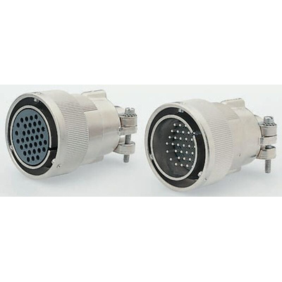 ITT Cannon, CA-COM 19 Way Cable Mount MIL Spec Circular Connector Plug, Pin Contacts, Bayonet Coupling