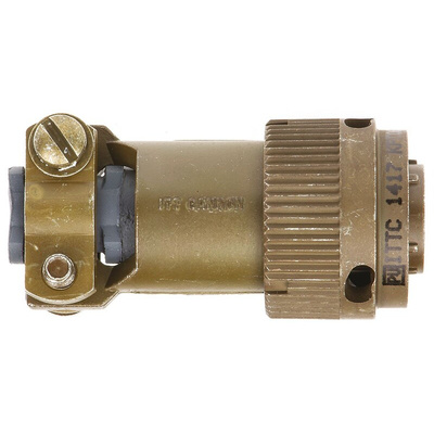 ITT Cannon, KPT 6 Way Cable Mount MIL Spec Circular Connector Plug, Pin Contacts,Shell Size 10, Bayonet Coupling