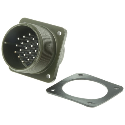 Amphenol Industrial, MS3102A 19 Way Box Mount MIL Spec Circular Connector Receptacle, Pin Contacts,Shell Size 22, Screw