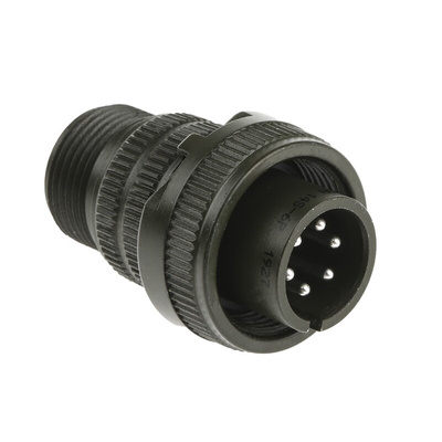 Amphenol Industrial, MS3106A 6 Way Cable Mount MIL Spec Circular Connector, Pin Contacts,Shell Size 14S, Screw