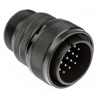 Amphenol Industrial, MS3106A 19 Way Cable Mount MIL Spec Circular Connector, Pin Contacts,Shell Size 22, Screw