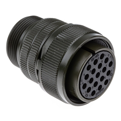 Amphenol Industrial, MS3106A 19 Way Cable Mount MIL Spec Circular Connector, Socket Contacts,Shell Size 22, Screw