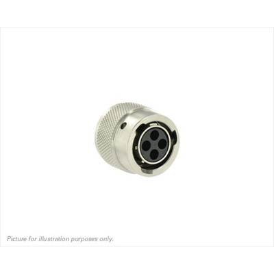 Souriau, UTO 4 Way Cable Mount MIL Spec Circular Connector Plug, Socket Contacts