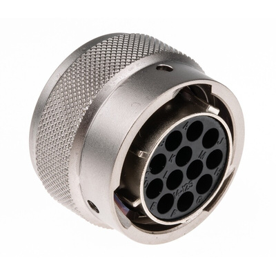 Souriau, UTO 12 Way Cable Mount MIL Spec Circular Connector Plug, Socket Contacts,Shell Size 14