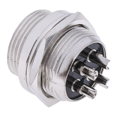 RS PRO Circular Connector, 4 Contacts, Panel Mount, Miniature Connector, Socket, Male